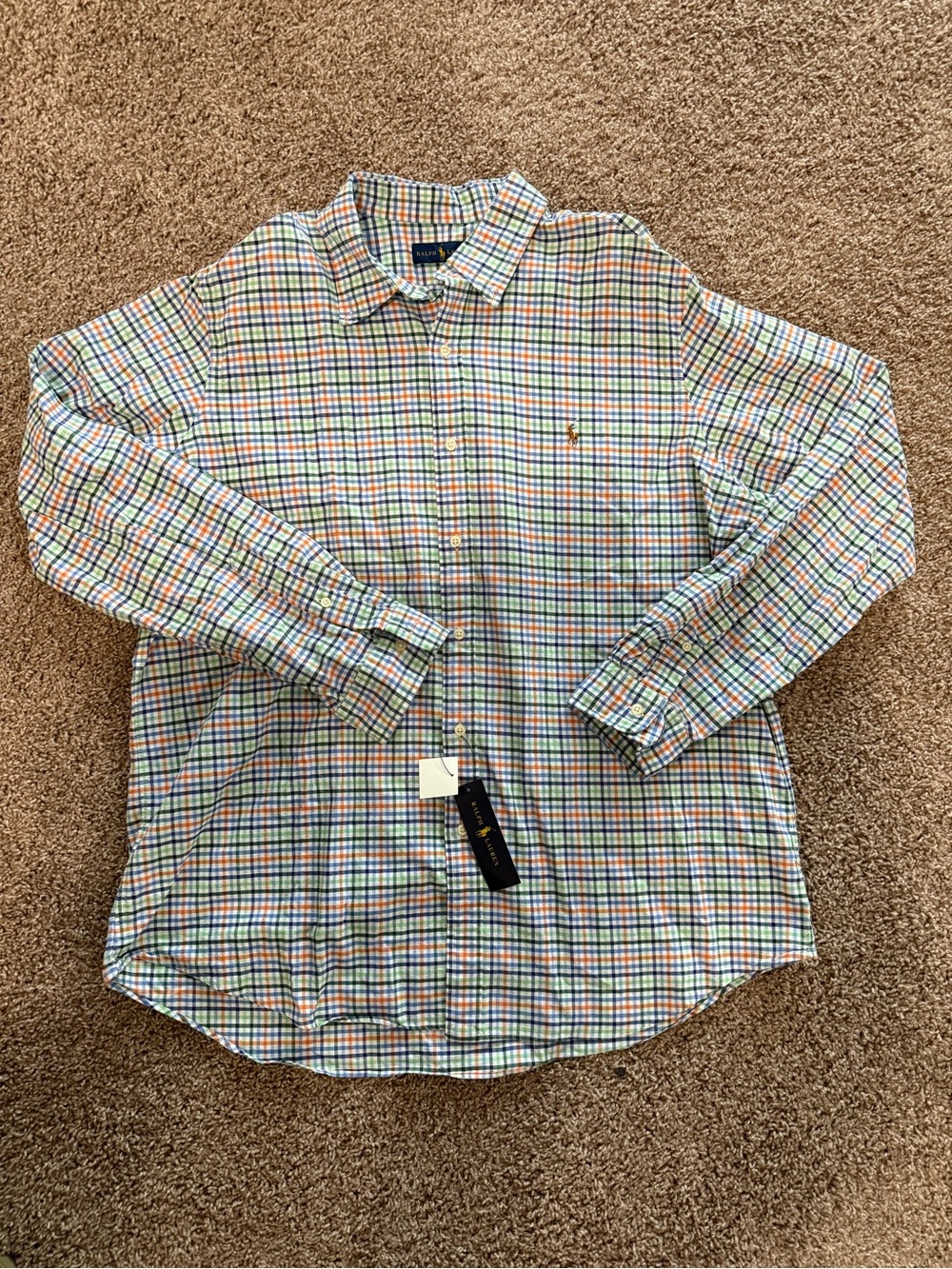 Ralph Lauren Multi-Color Plaid Button-Down Shirt